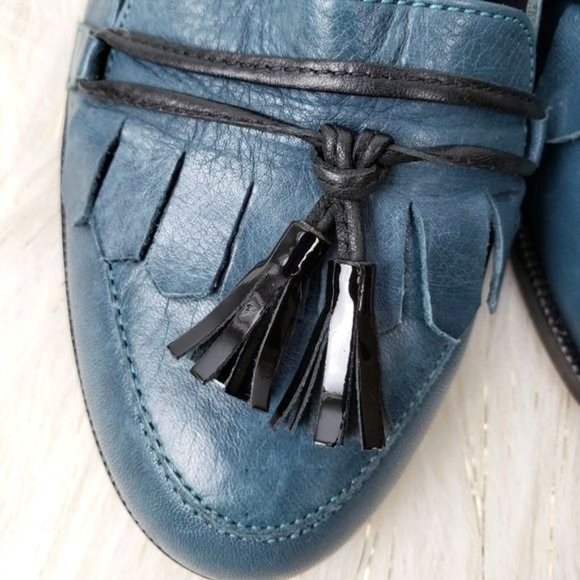 Comptoir Des Cotonniers teal shoes with tassel - Picture 2 of 8